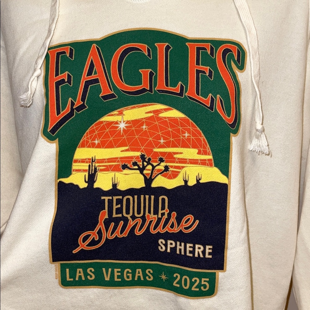 ✨ EAGLES Tequila Sunrise Sphere Las Vegas Hooded Pullover Sweatshirt✨